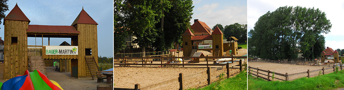 Ritterburg und Spielplatz
