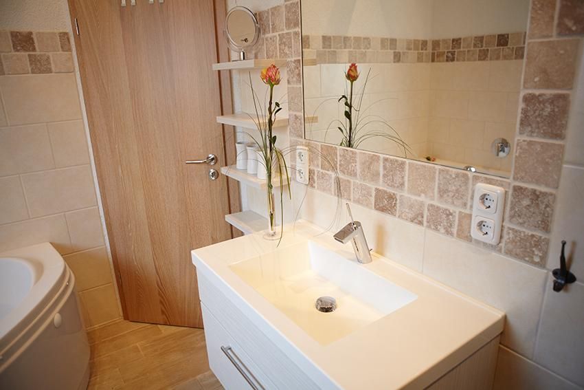 Badezimmer in Unterkunft bei Bauer Martin