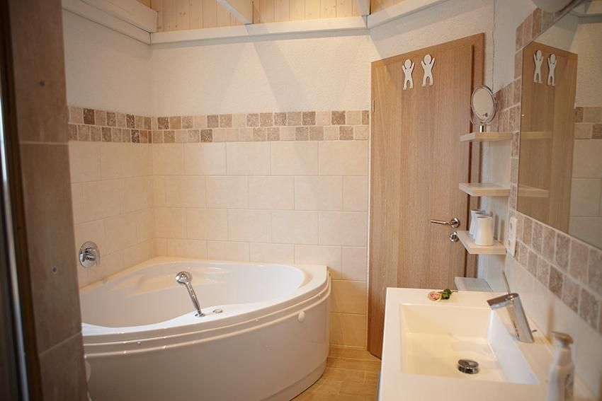 Badezimmer in Unterkunft bei Bauer Martin